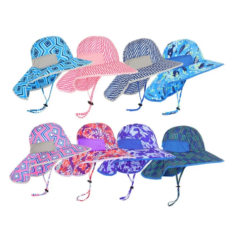 Kids UPF 50+ Bucket Hat UV Sun Protection