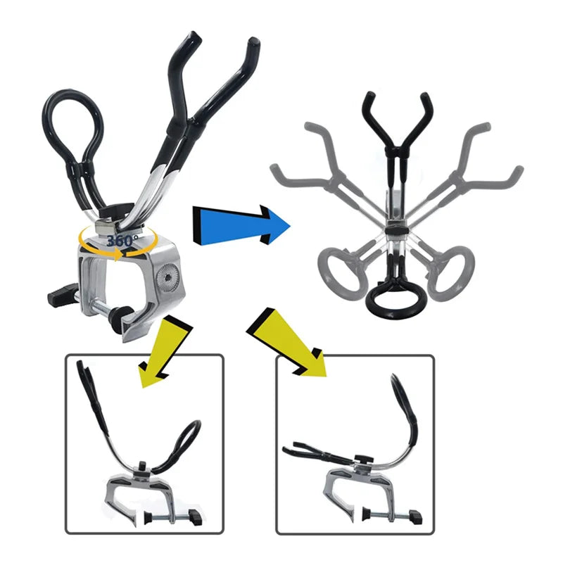 Fishing  Rod Holder Boat Deck Mount Clamp