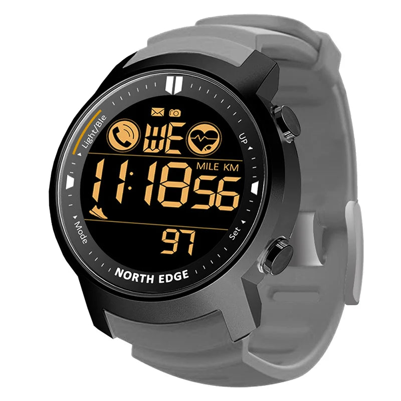 Men's Digital Watch Waterproof Running Sports Pedometer