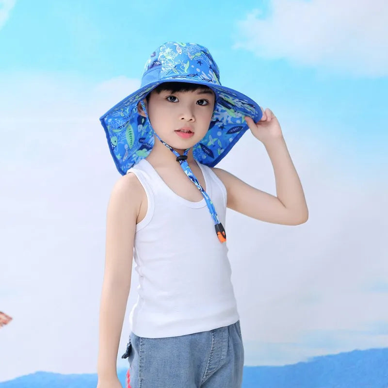 Kids UPF 50+ Bucket Hat UV Sun Protection