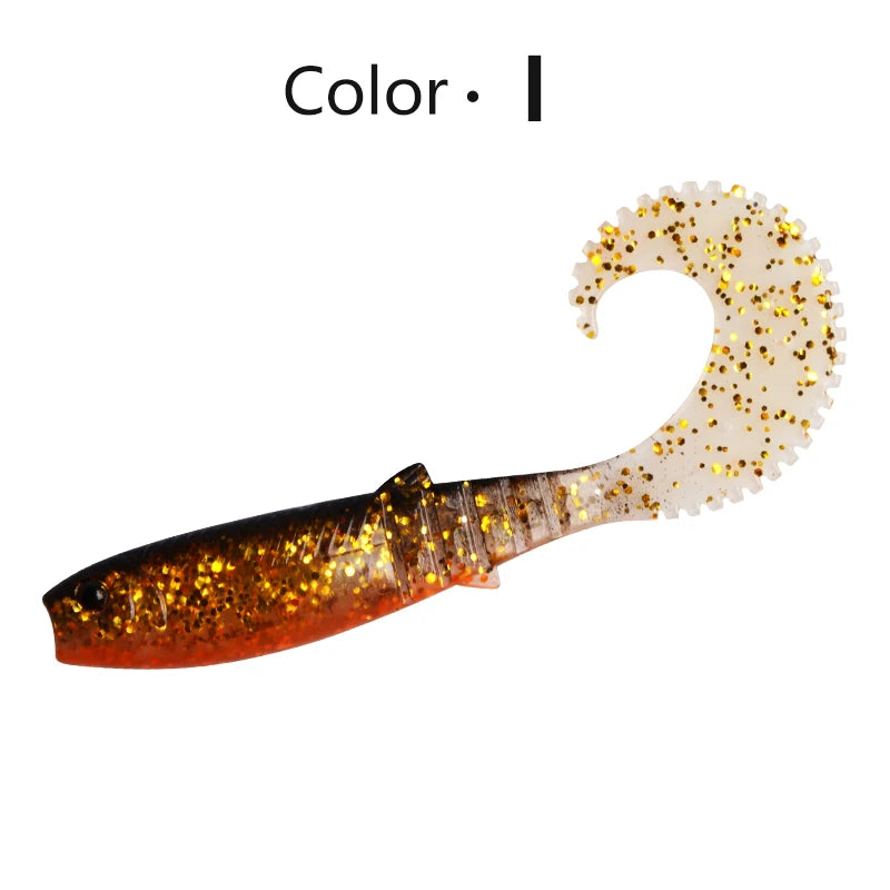 Cannibal Curved Tail Fishing Lures Artificial Wobblers