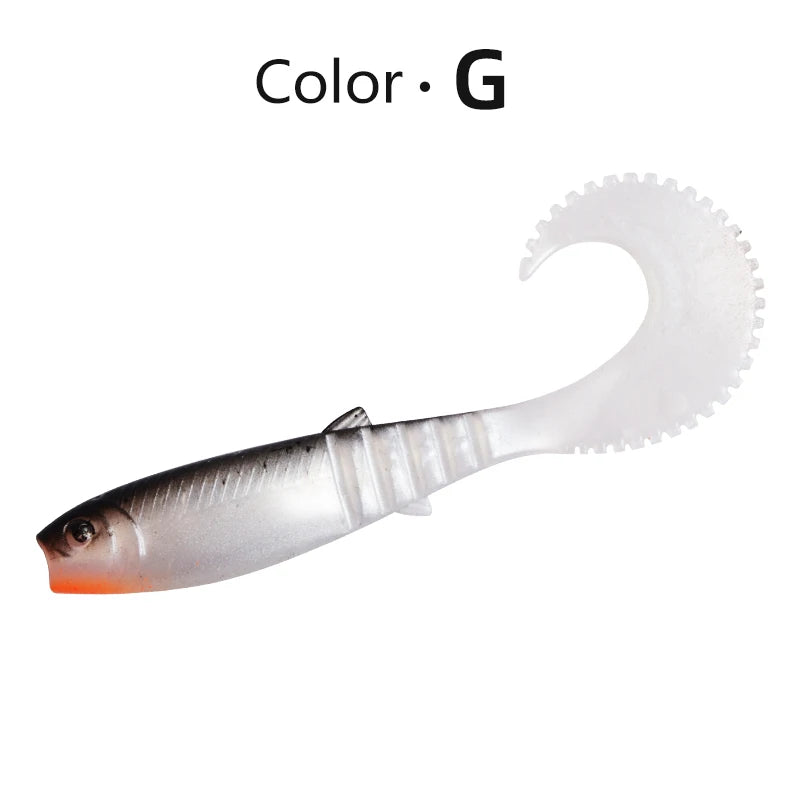 Cannibal Curved Tail Fishing Lures Artificial Wobblers