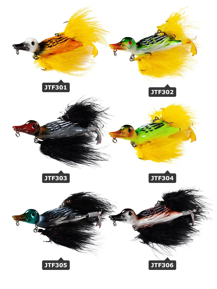 Floating 3D Suicide Duck Fishing Lures for Bass