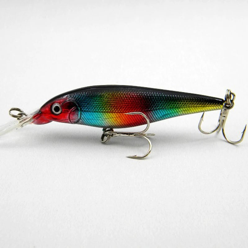 10 PCS  Fish Lure Set Wobbler Baits  Built-in Bill