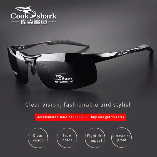 aluminum magnesium men's sunglasses HD polarized