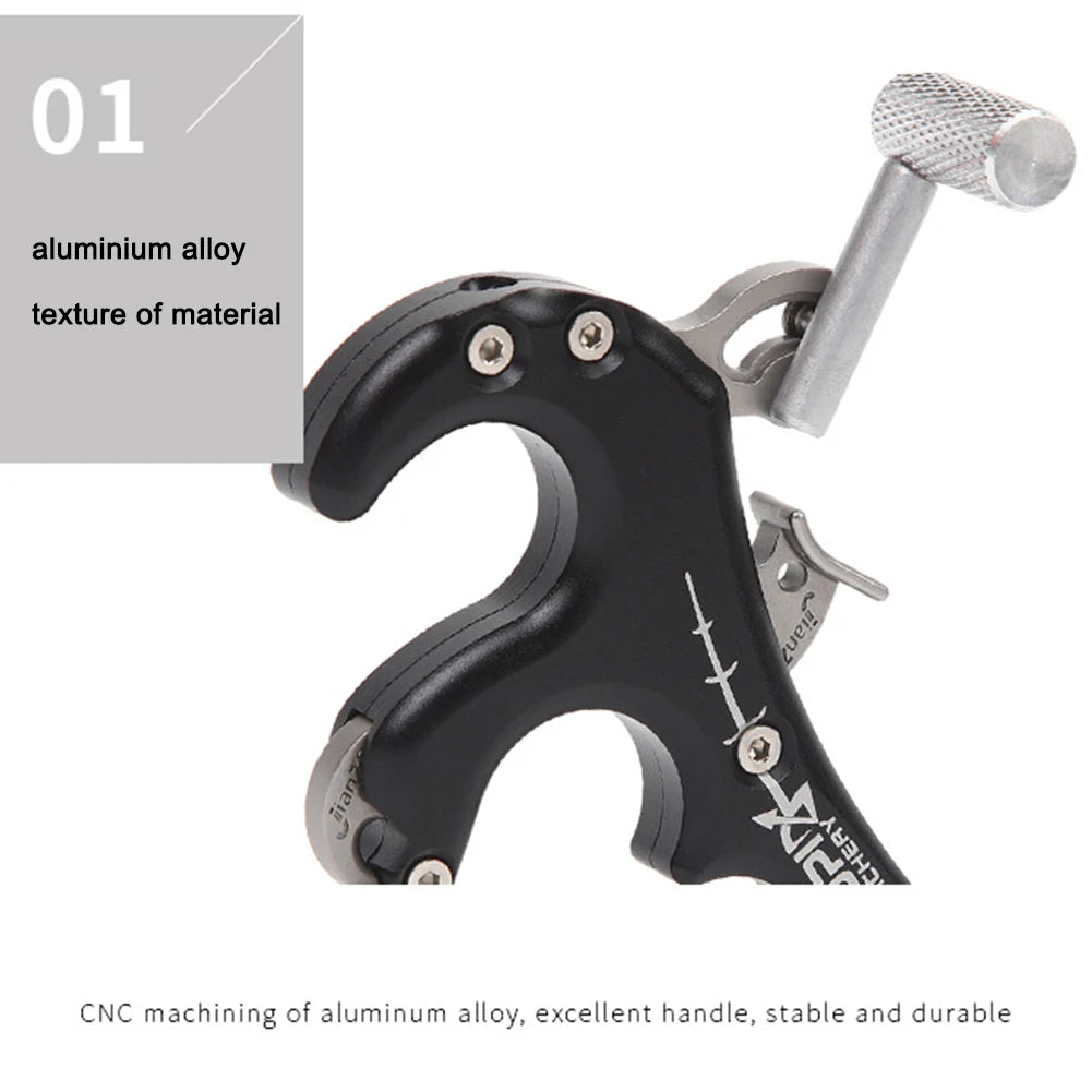 Archery Release Aluminum  4 Finger Thumb  Trigger Grip