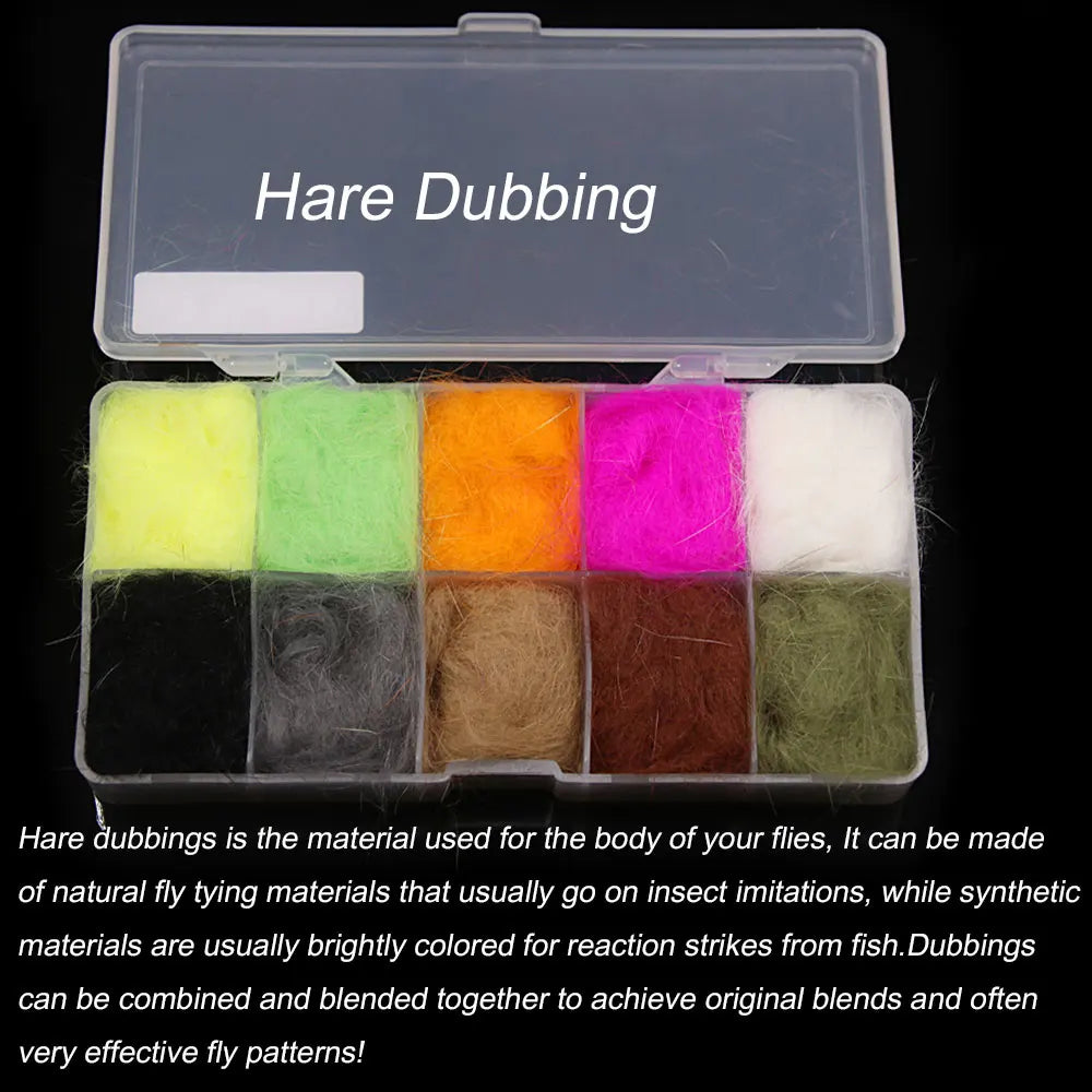 10 Colors Dub Kit-Ice /Hair Synthetic Fiber