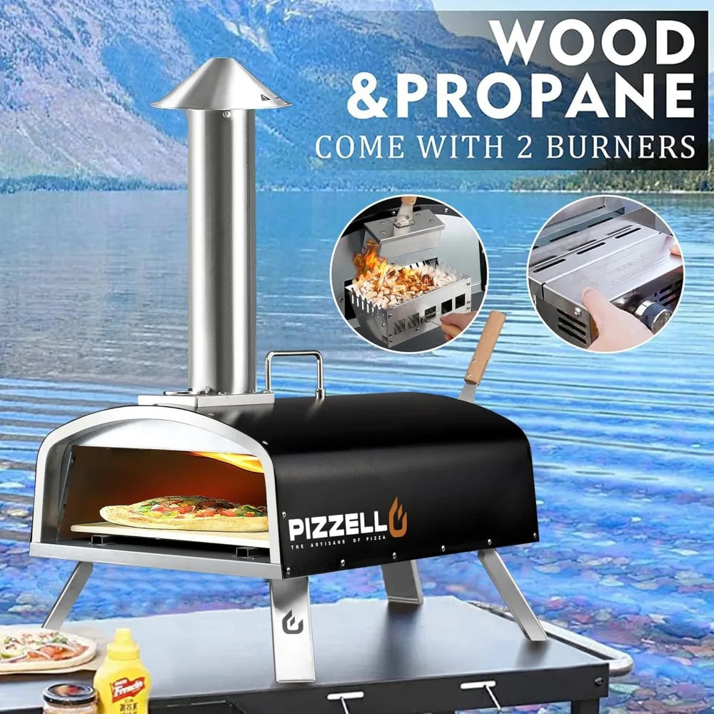 16" Outdoor Pizza Oven Propane & Wood Fired