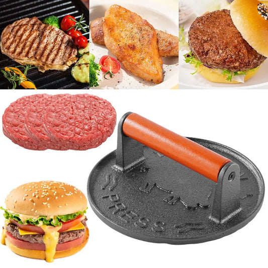 Cast Iron Burger Press Smash Burger Press