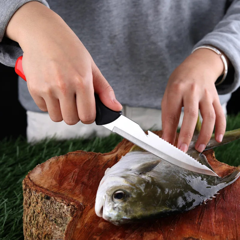 Hollow Plastic Handle Fish Fillet Carving Knife