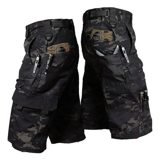 Camouflage Shorts Mens  Quick Drying Multiple Pockets