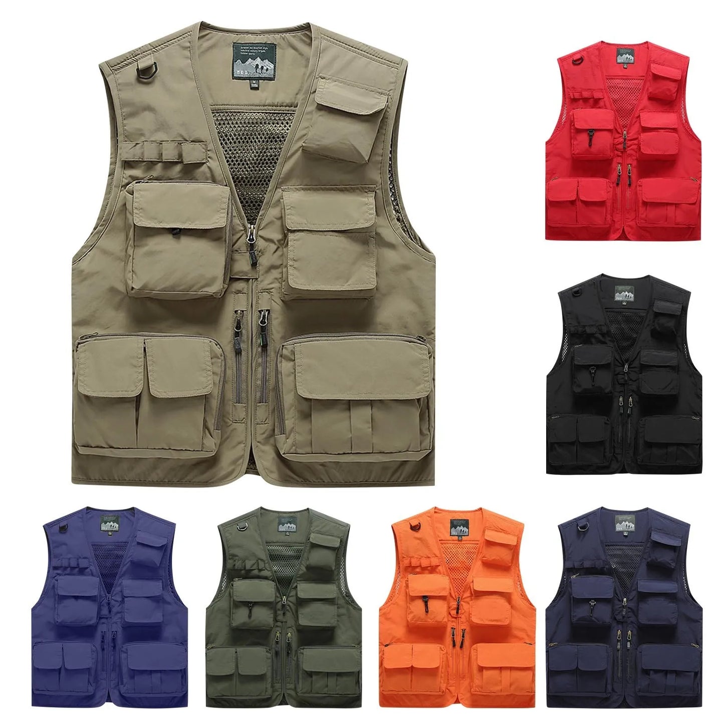 Men's Multi Pocket Vest Thin Outdoor Fishing