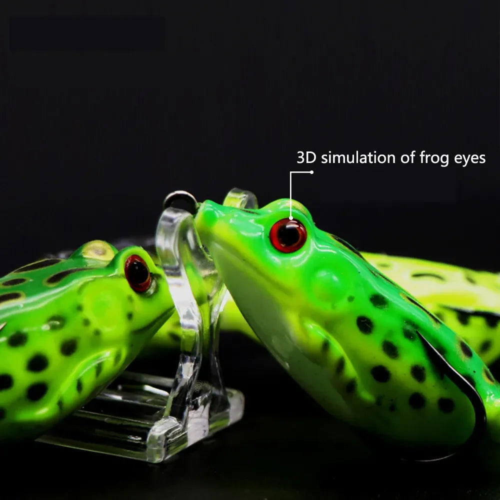 Frog Lures 2pcs Soft Tube Bait Plastic Fishing