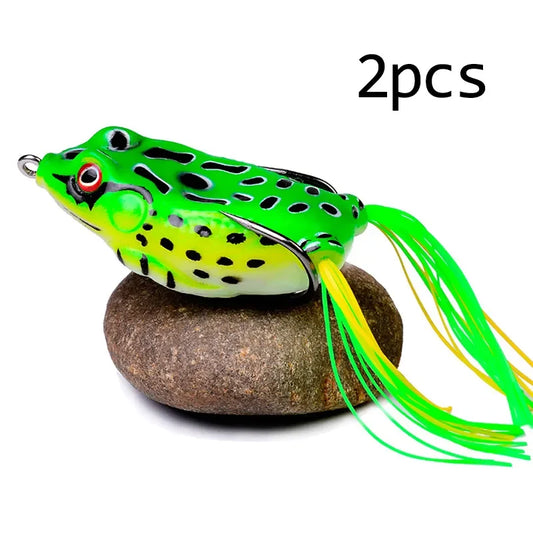 Frog Lures 2pcs Soft Tube Bait Plastic Fishing