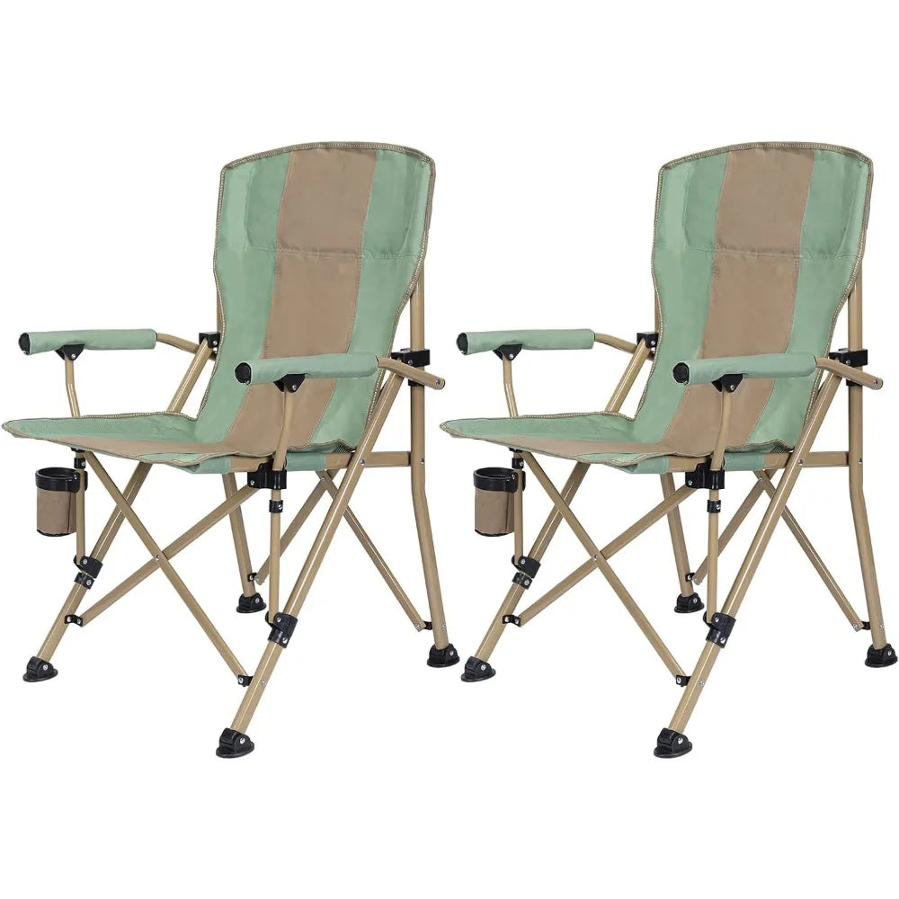 Sturdy Folding Camp Chairs  .2 Pack