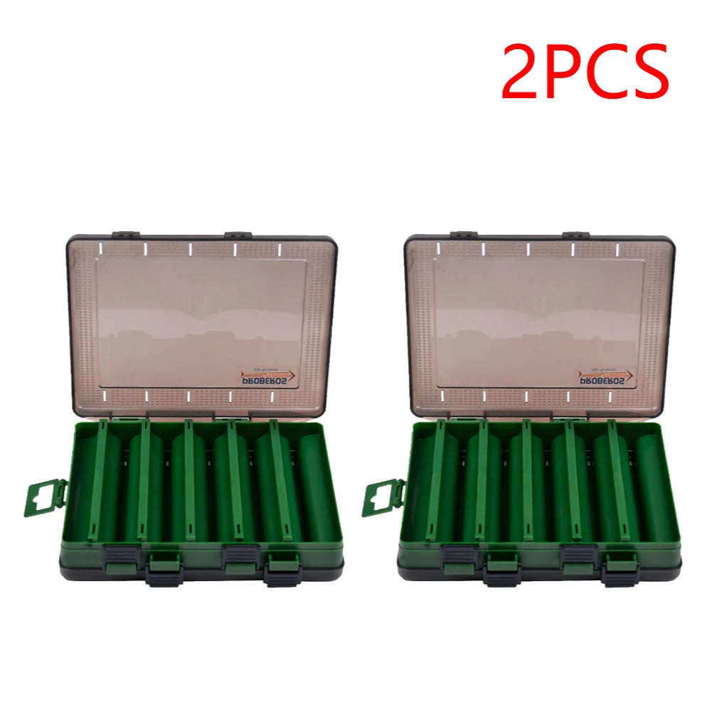 5-1 Pcs Fishing Tackle Box Double Sided Opening