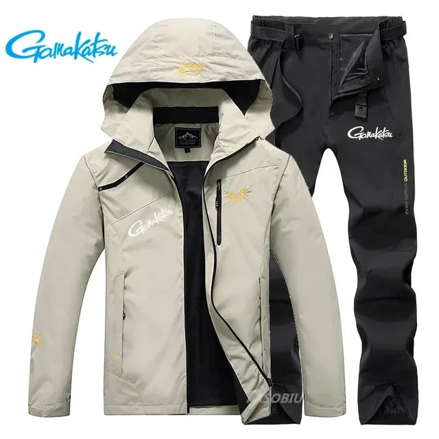 Gamakatsu Fishing Suit Men Spring Autumn Thin