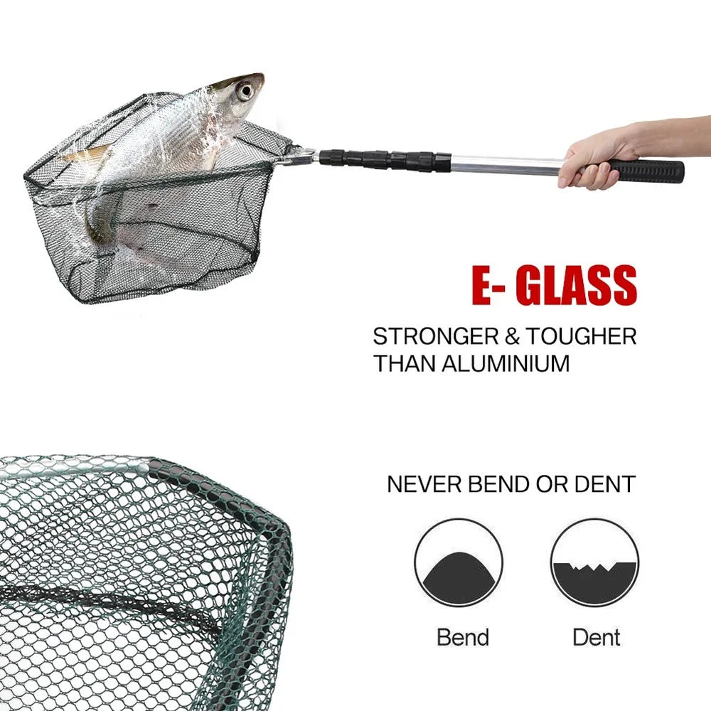 Fishing Landing Folding Net Aluminum  Telescoping   Mesh