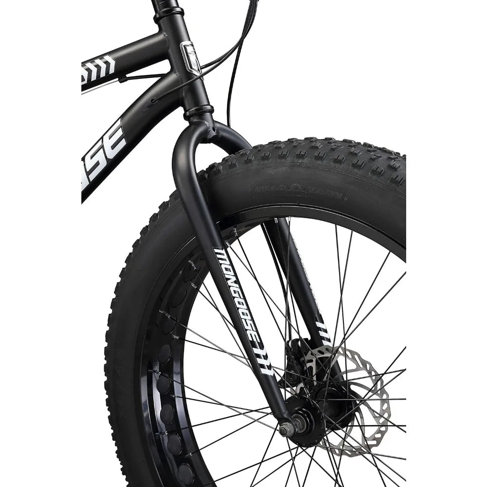 Mongoose Mens and Women Fat Tire Mountain Bike