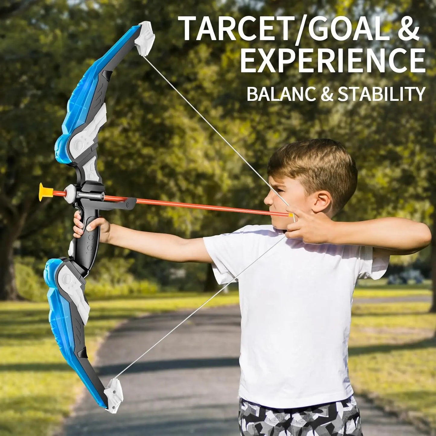 Kids Bow and Suction Arrow Set, LED