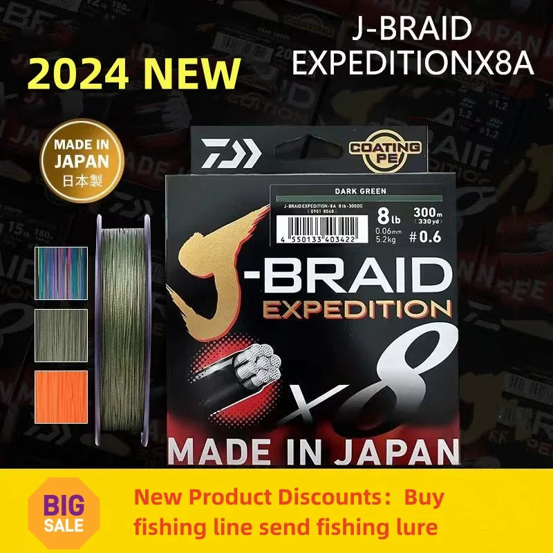 2024 DAIWAPE J-Braid Expedition X8A Braided 8 stands