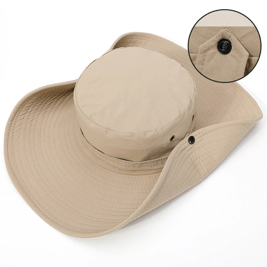 Summer Bucket Hat Fishing Hiking Beach Mesh Breathable