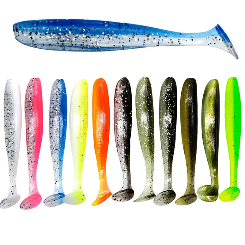 50pcs Soft Lure Silicone Shad Wobbler Swimbait