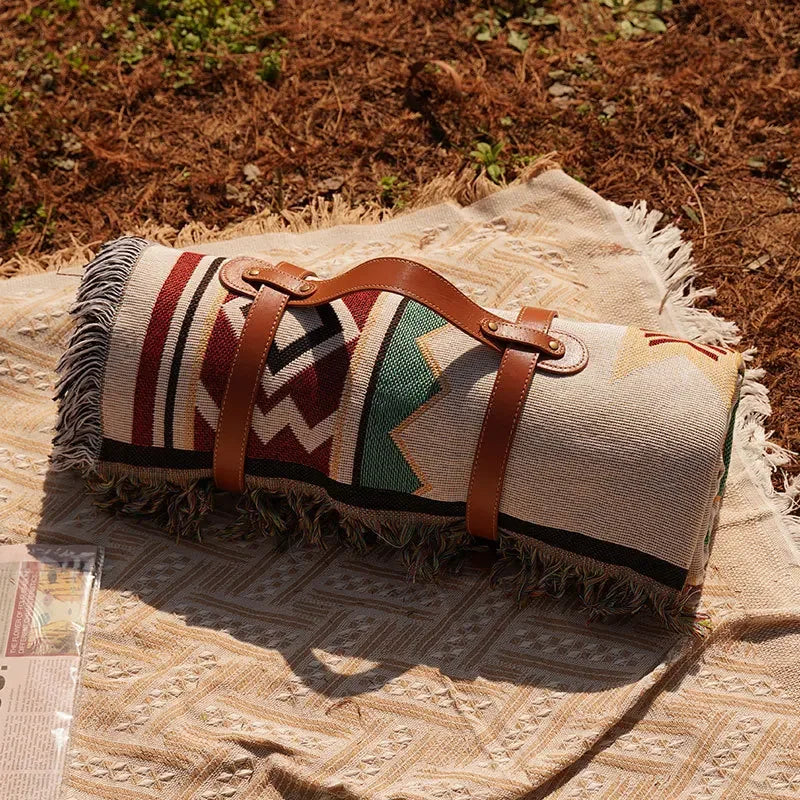 Bohemian Carpet Picnic Outdoor Mat  Moisture-proof