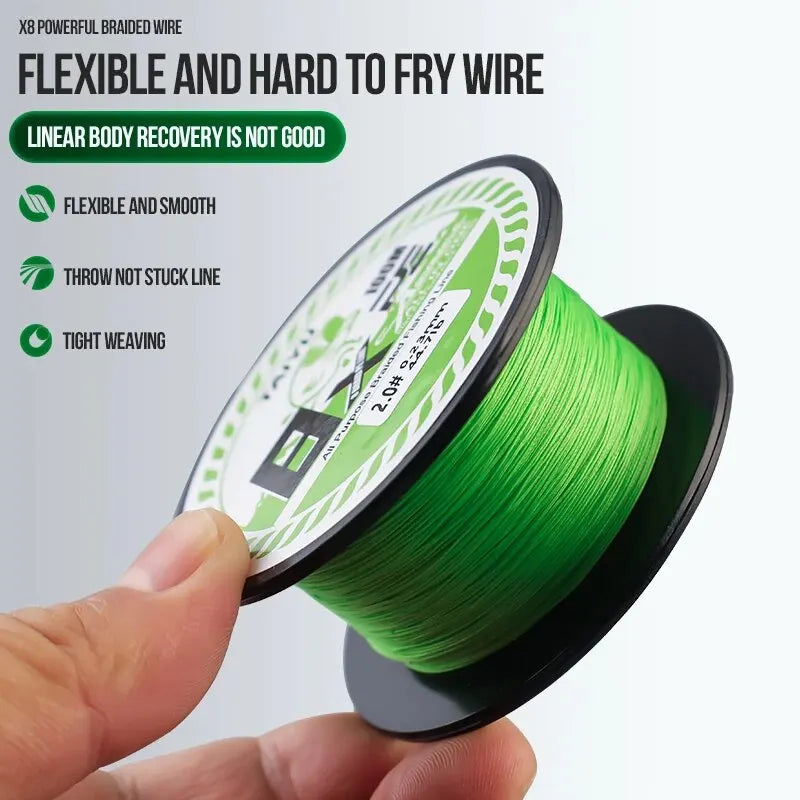 100M PE Braided  32LB-72LB Durable  Fishing Line