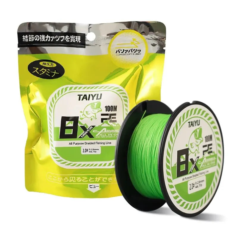 100M PE Braided  32LB-72LB Durable  Fishing Line