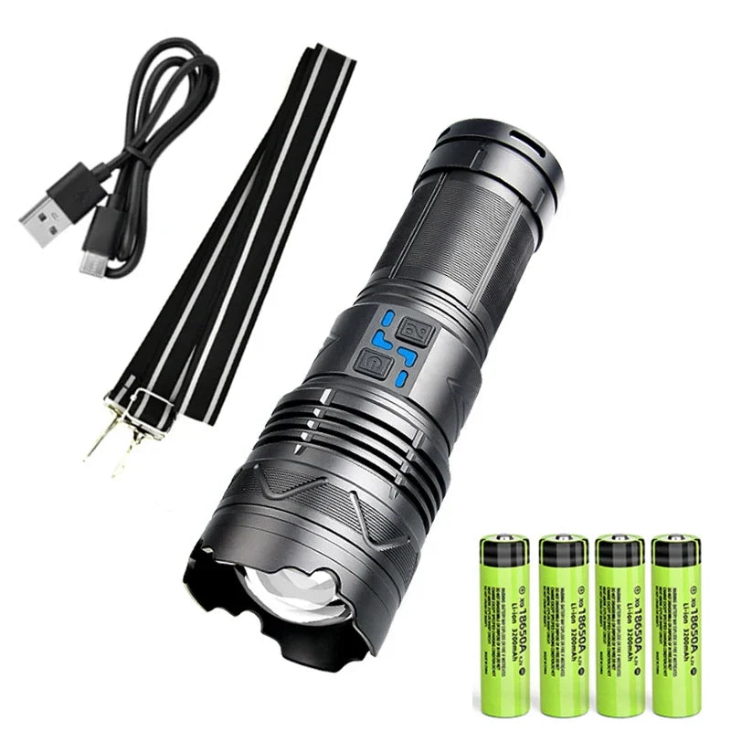 Super Bright Tactical Flashlight Long Range Rechargeable