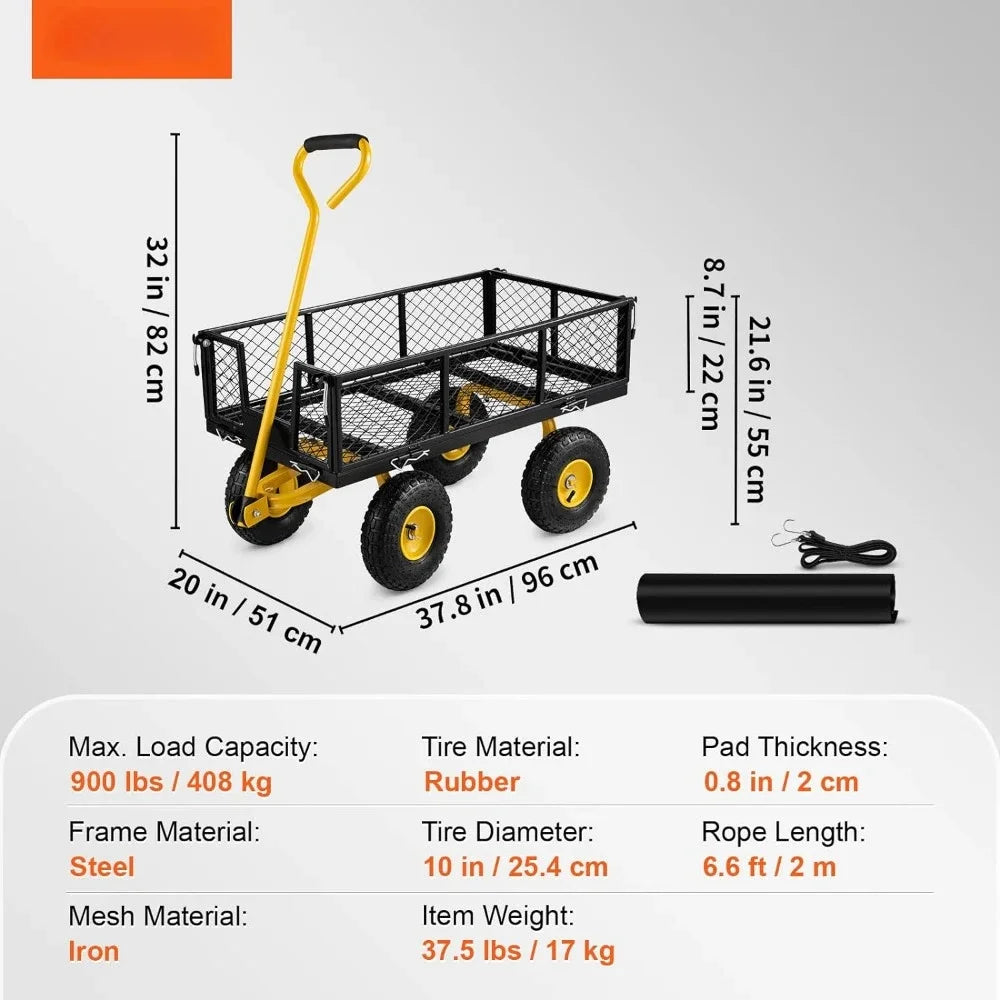 Heavy Duty Steel Utility Wagon