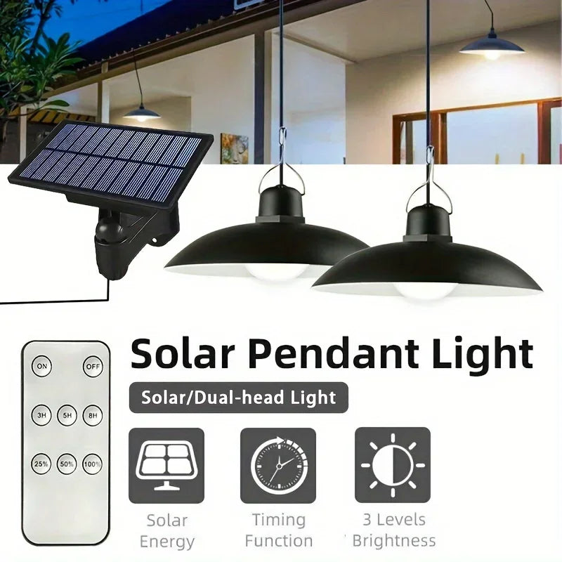 Split Solar Waterproof LED Lights with Remote Control