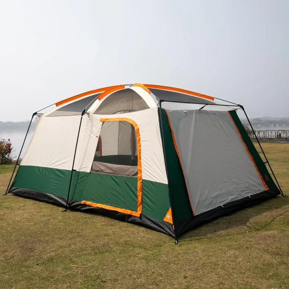 Tent Family Cabin Tents,2 Rooms,3 Windows