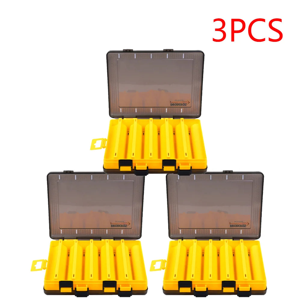 5-1 Pcs Fishing Tackle Box Double Sided Opening