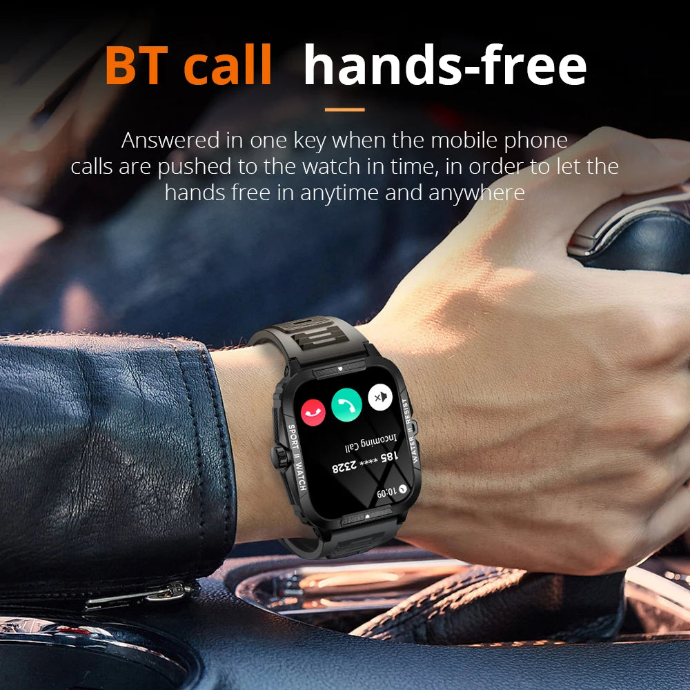 Outdoor Smartwatch  Bluetooth Call Waterproof Sports Fitness