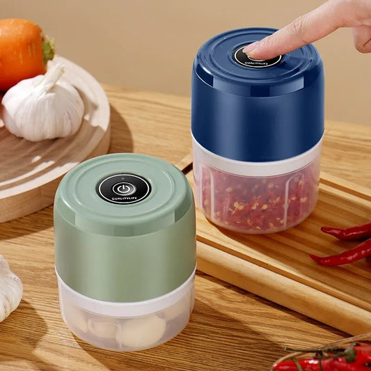 Electric Mini Garlic Press Vegetable Chopper Masher  USB