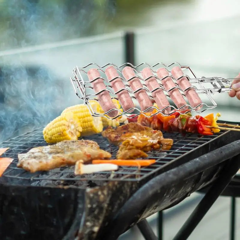 Metal Barbecue Grilling Rack  Picnic Camping BBQ