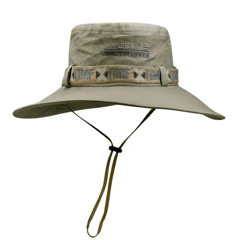 Bucket Hat UV Protection Wide Brim Panama Fisherman