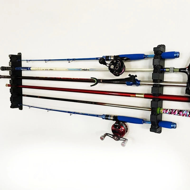 Boat Fishing Rod Vertical Horizontal Storage Rack Wall Mounted