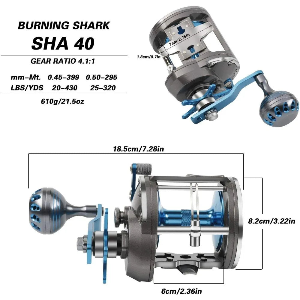 Trolling Reel  Level Wind Reels, Drag Reels