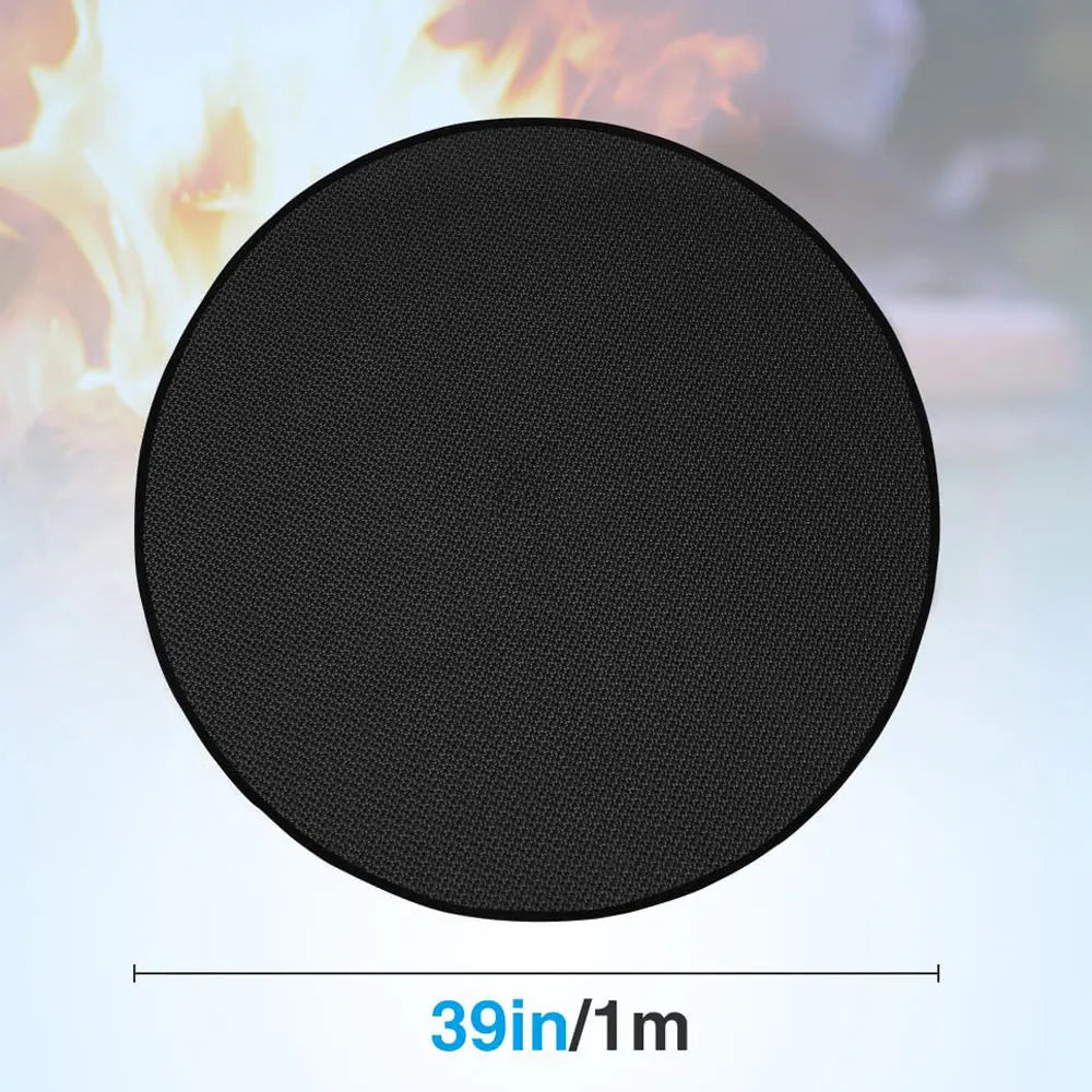 Round Fireproof Mats Under Grill 3 Layers  Pads