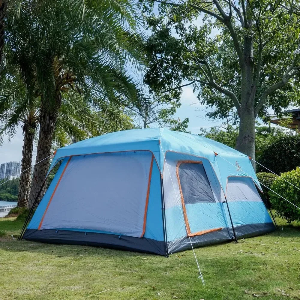 Large 12 Person, Family Cabin Tents,3 Doors