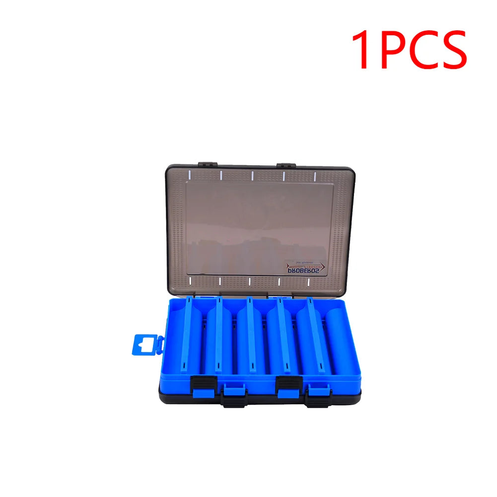 5-1 Pcs Fishing Tackle Box Double Sided Opening