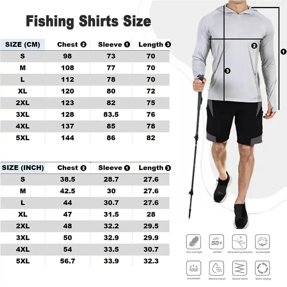 Fishing HUK Shirt With Hat Long Sleeve