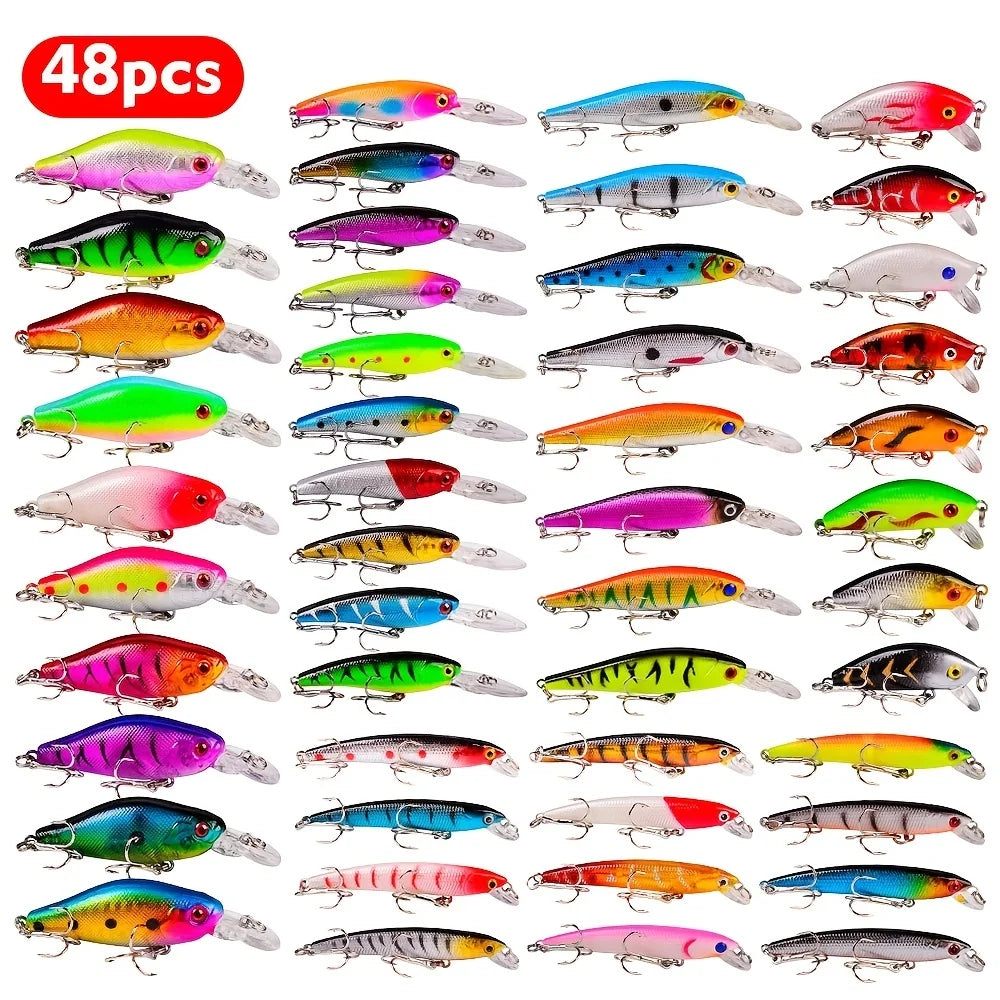 Fishing Lure Set Mini Minnow Floating Crankbait