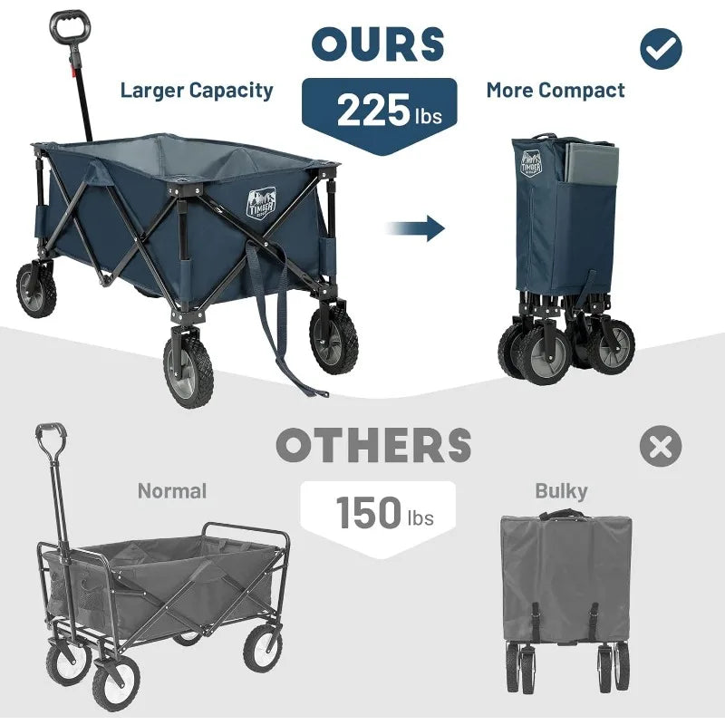 TIMBER RIDGE Collapsible Outdoor Folding Wagon Cart