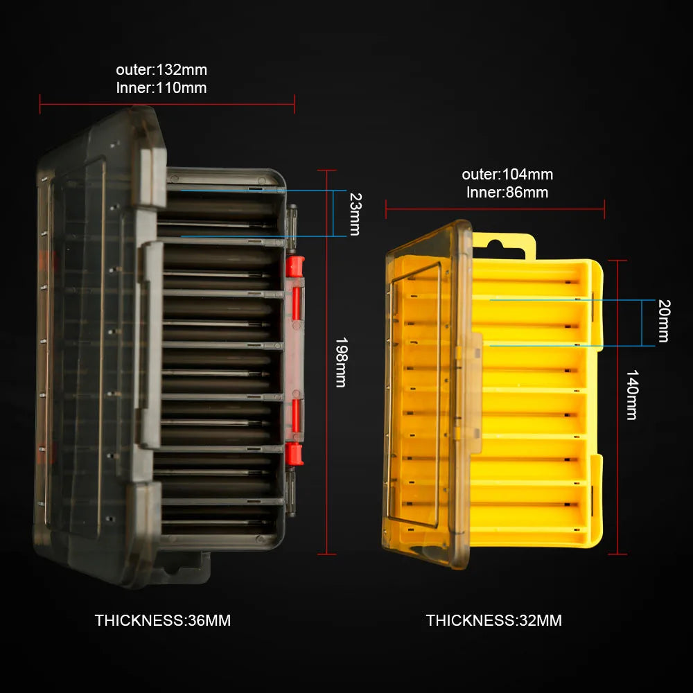 Fishing  Tackle Box Large Storage Double Sided