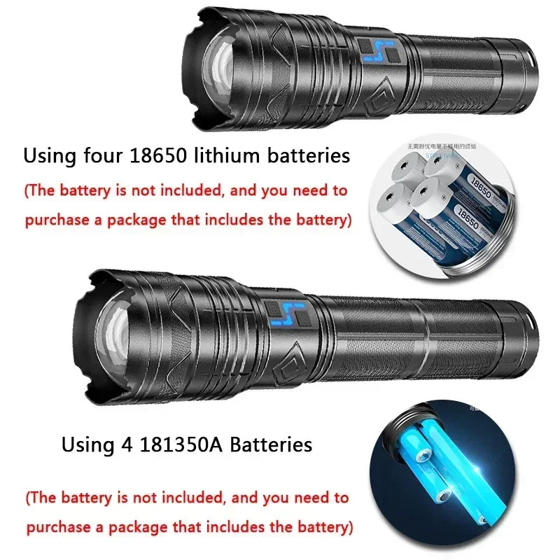 Super Bright Tactical Flashlight Long Range Rechargeable