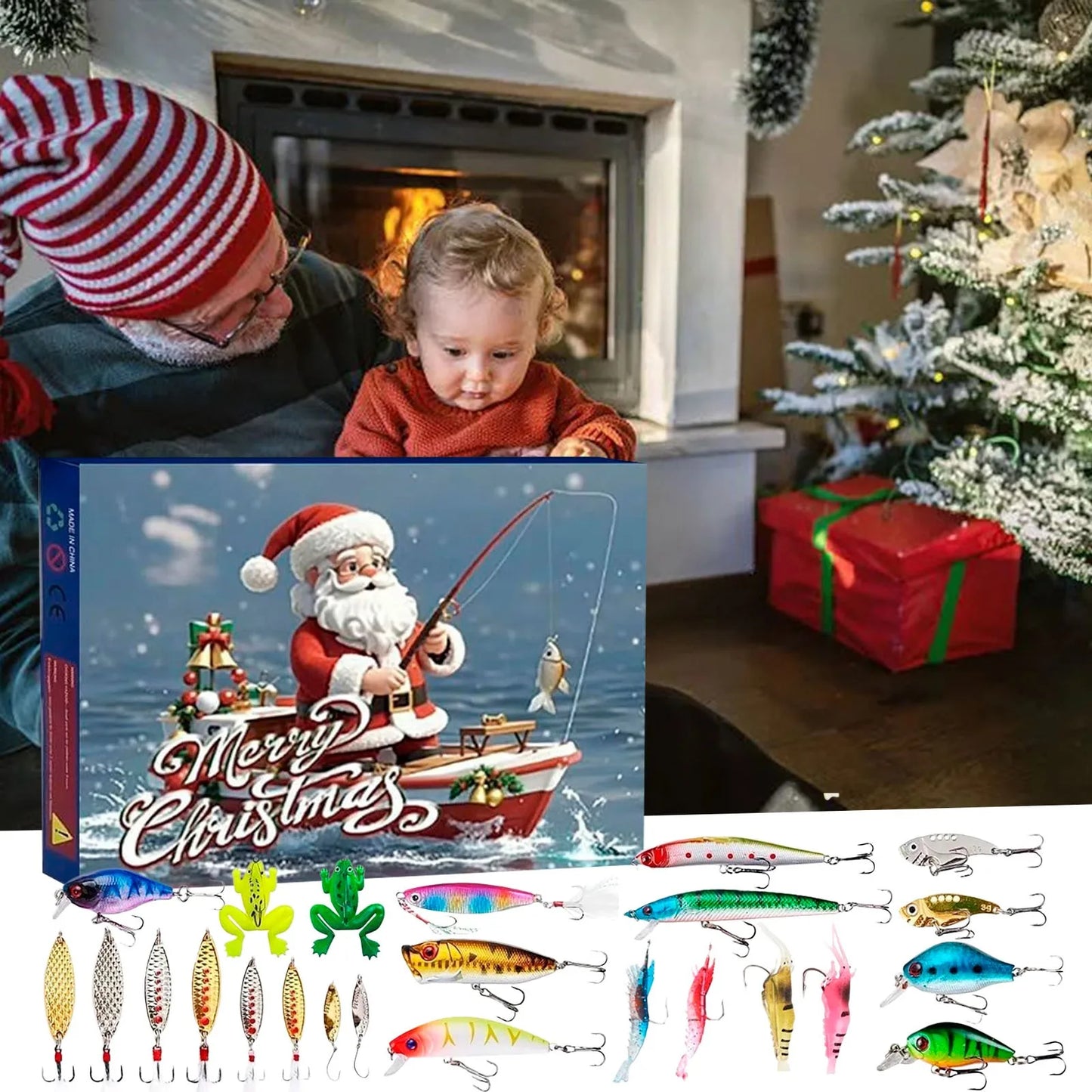 Fishing Advent Calendar Christmas Supplies 2024